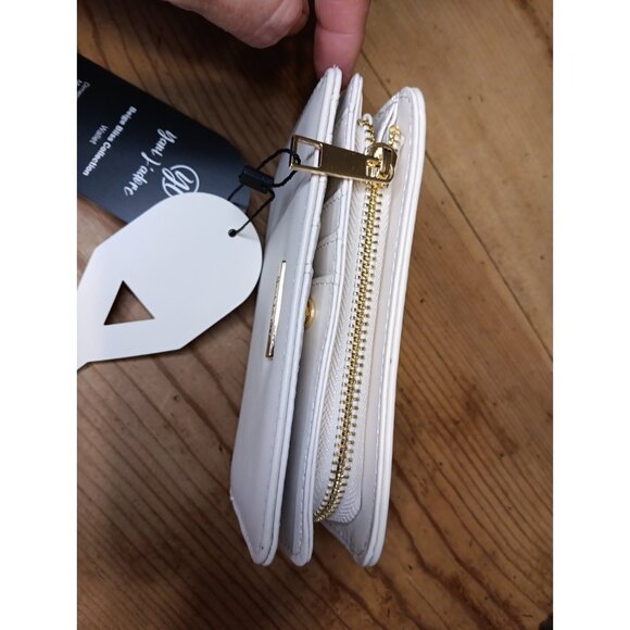 NEW! Wallet Beige Ivory Yani J'adore Bliss collect 7x4.5 Credit Card Coin Zipper - Picture 3 of 7